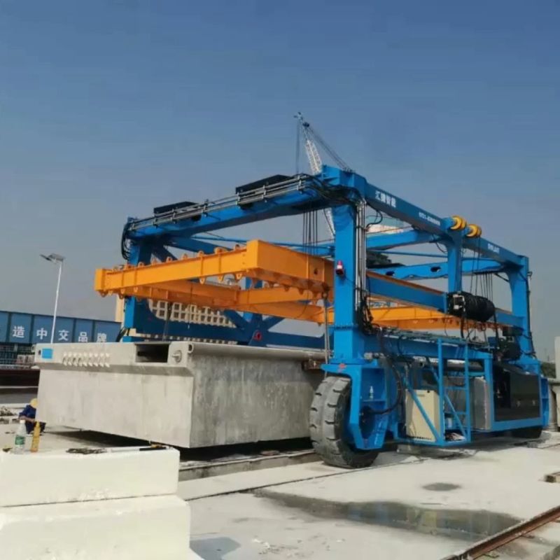 Кран на козлах голубого груза мобильный для Precast конкретных продуктов конструкции